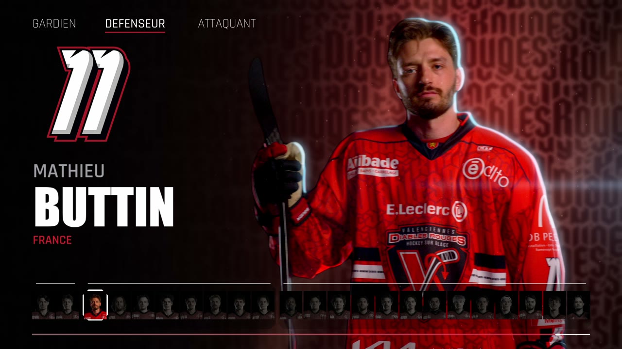 Un défenseur des Diables Rouges, numéro 11, cadré exactement de la même façon.